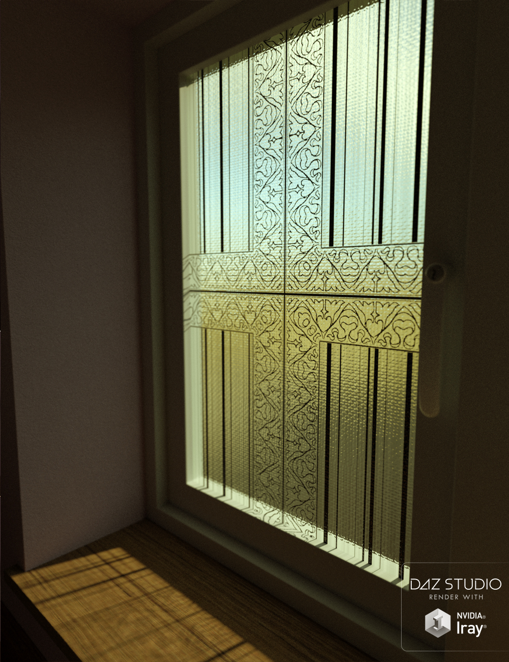 Squared Nouveau Glass Iray Shaders by: ForbiddenWhispers, 3D Models by Daz 3D