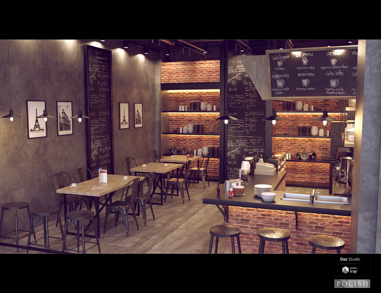 Weekend Small Cafe | Daz 3D