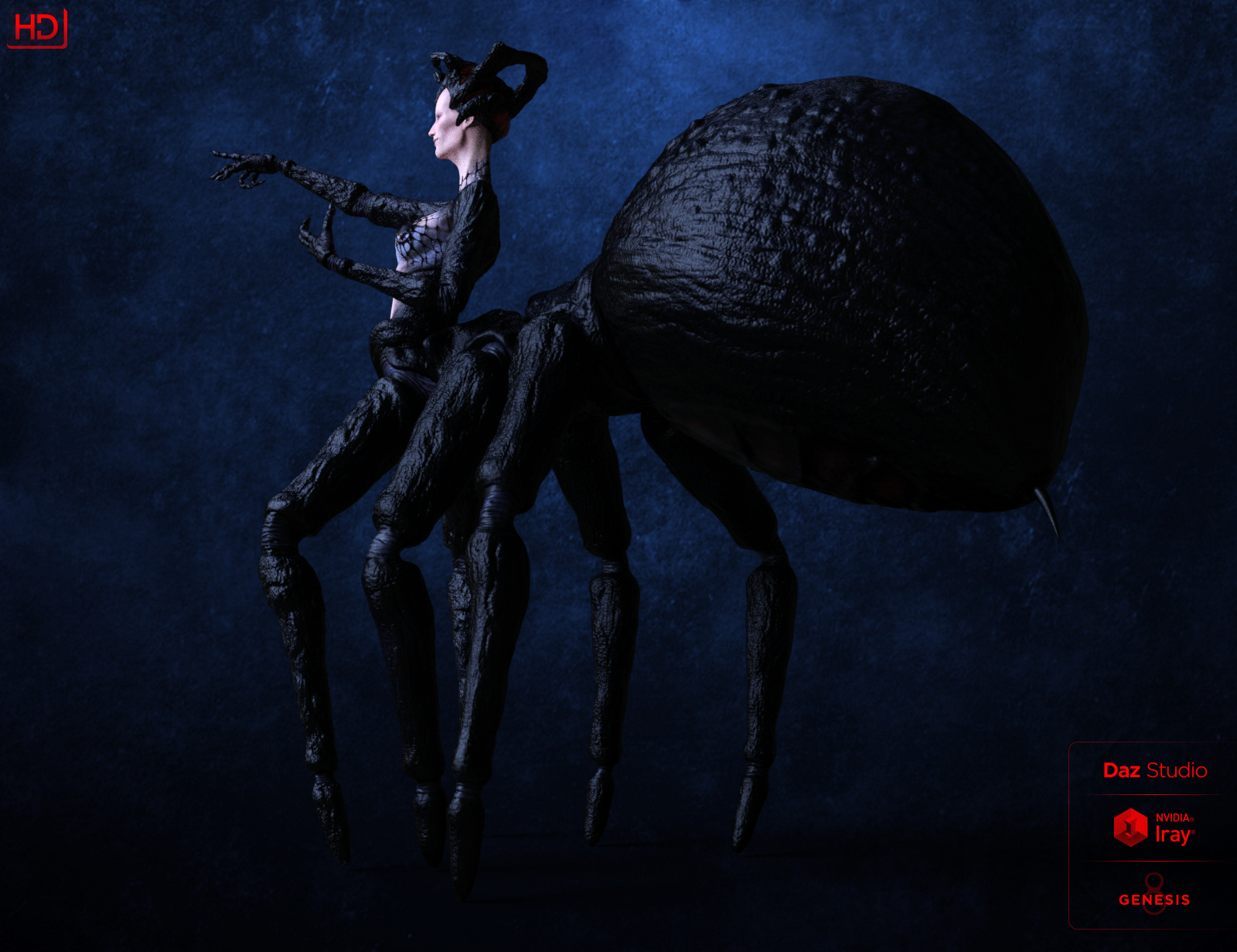 Black Widow HD For Genesis 8 Female by: Mechasar, 3D Models by Daz 3D