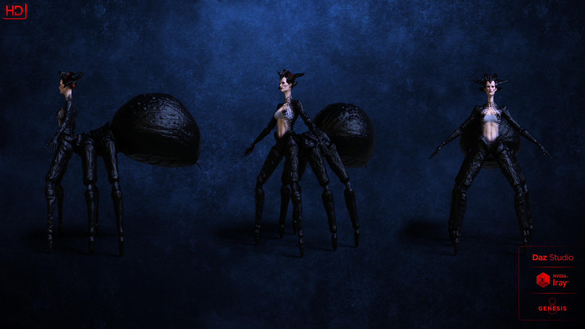 Black Widow HD For Genesis 8 Female by: Mechasar, 3D Models by Daz 3D