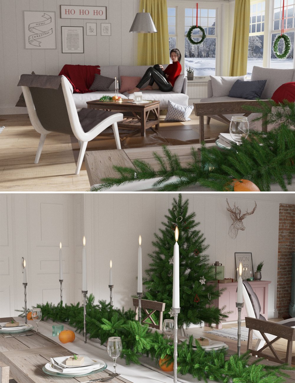 Christmas Eve by: Dimidrol, 3D Models by Daz 3D