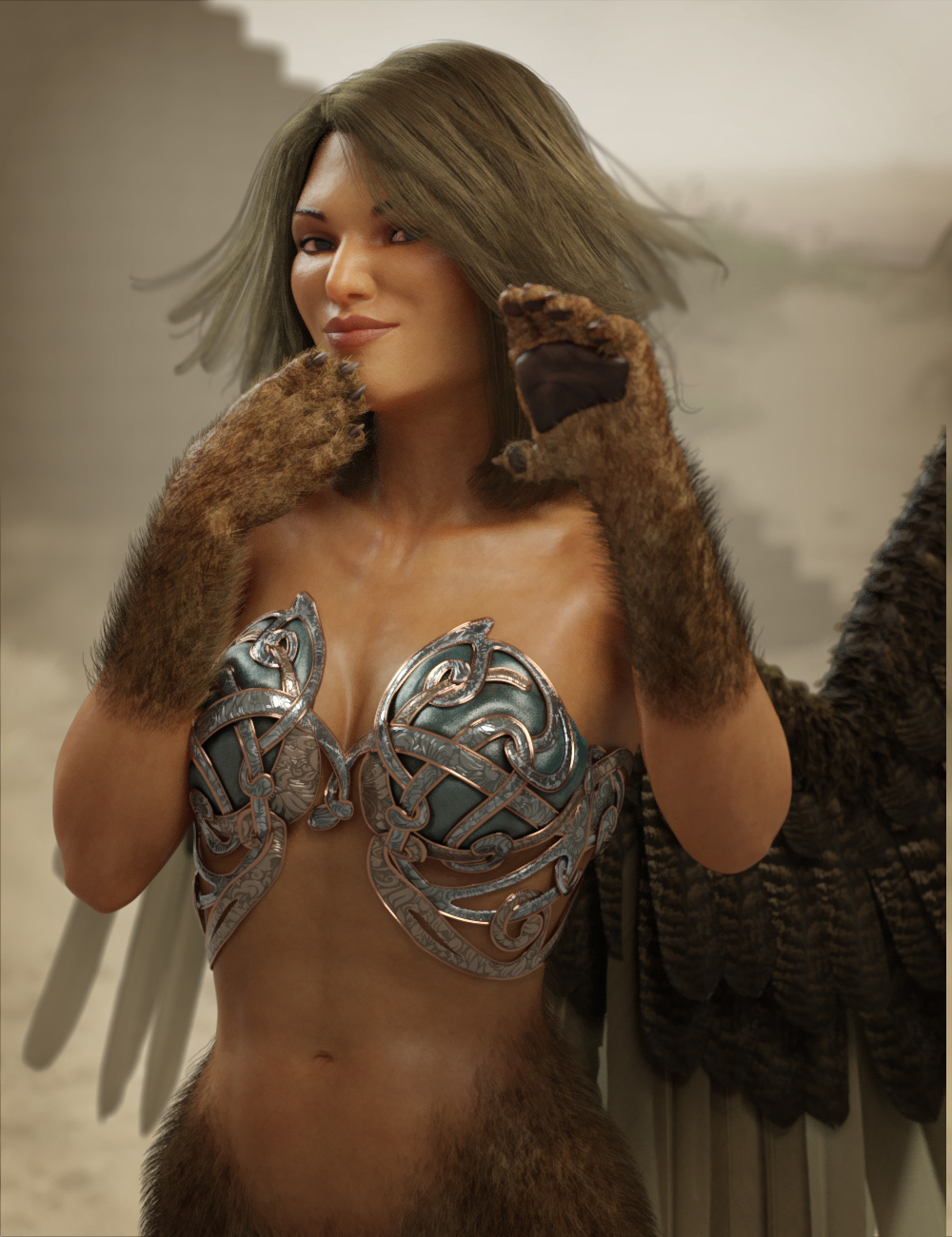 Sphinx for Genesis 8 Female by: RawArt, 3D Models by Daz 3D