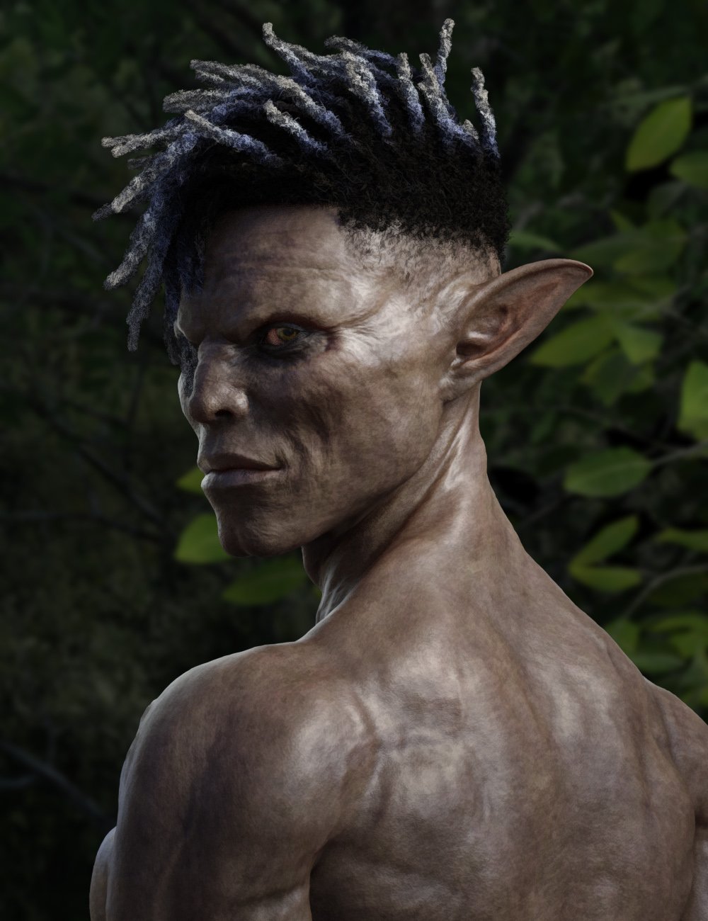 Dokkalfar the Dark Elf for Genesis 8 Male by: RawArt, 3D Models by Daz 3D