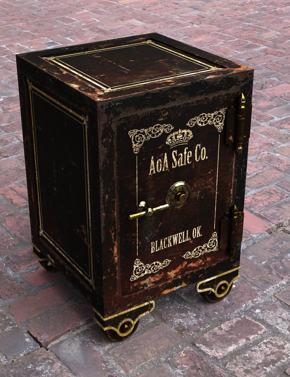 Antique Safe by: Age of Armour, 3D Models by Daz 3D