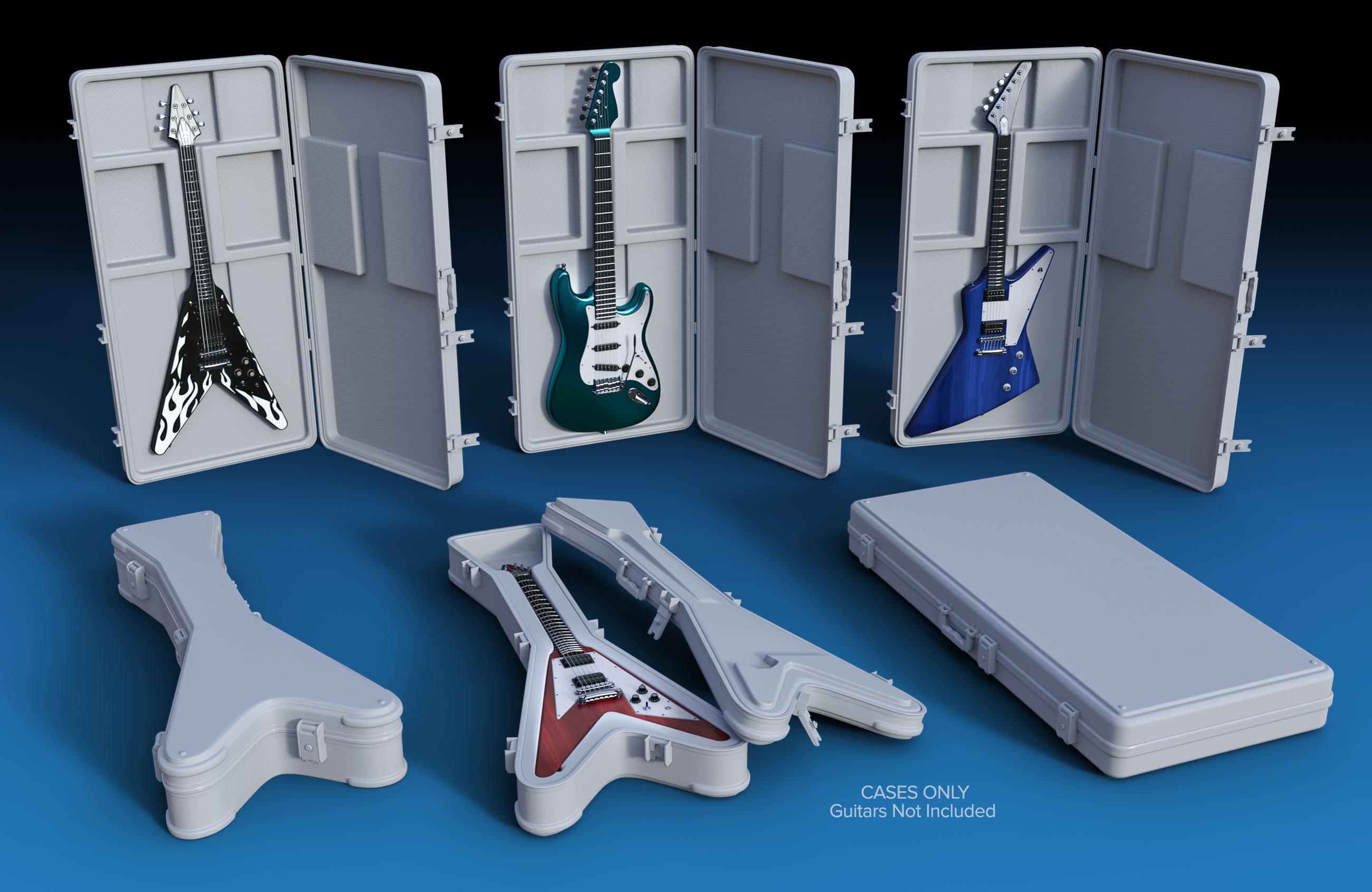 Electric Guitar Collection Accessories Daz 3D