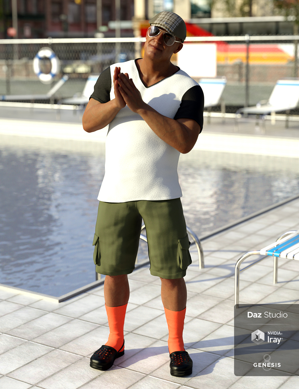 Socks In Krokz Outfit Textures by: Moonscape GraphicsSade, 3D Models by Daz 3D