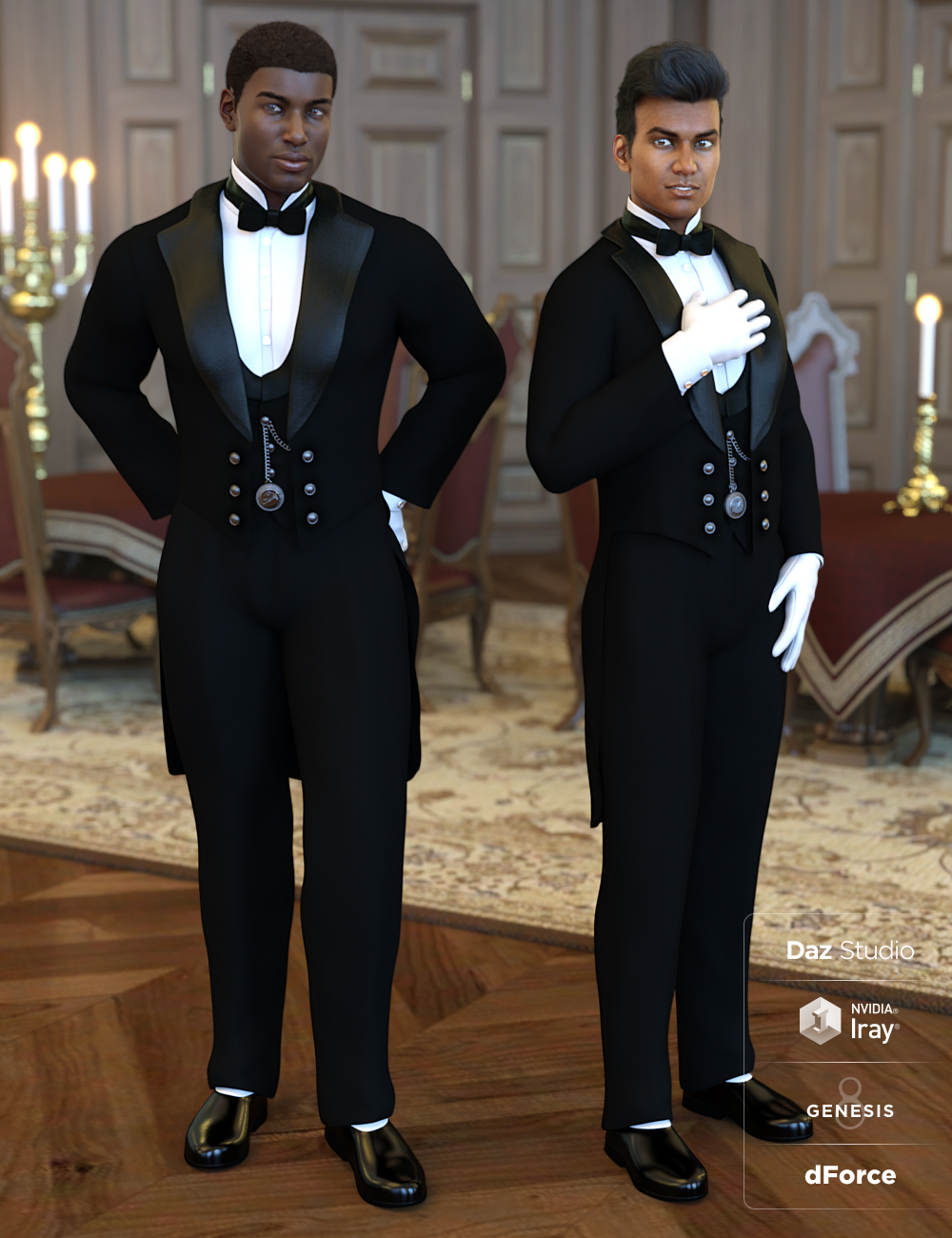 dForce Victorian Butler For Genesis 8 Males dForce Victorian Butler For Genesis 8 Males by: Ravenhair, 3D Models by Daz 3D