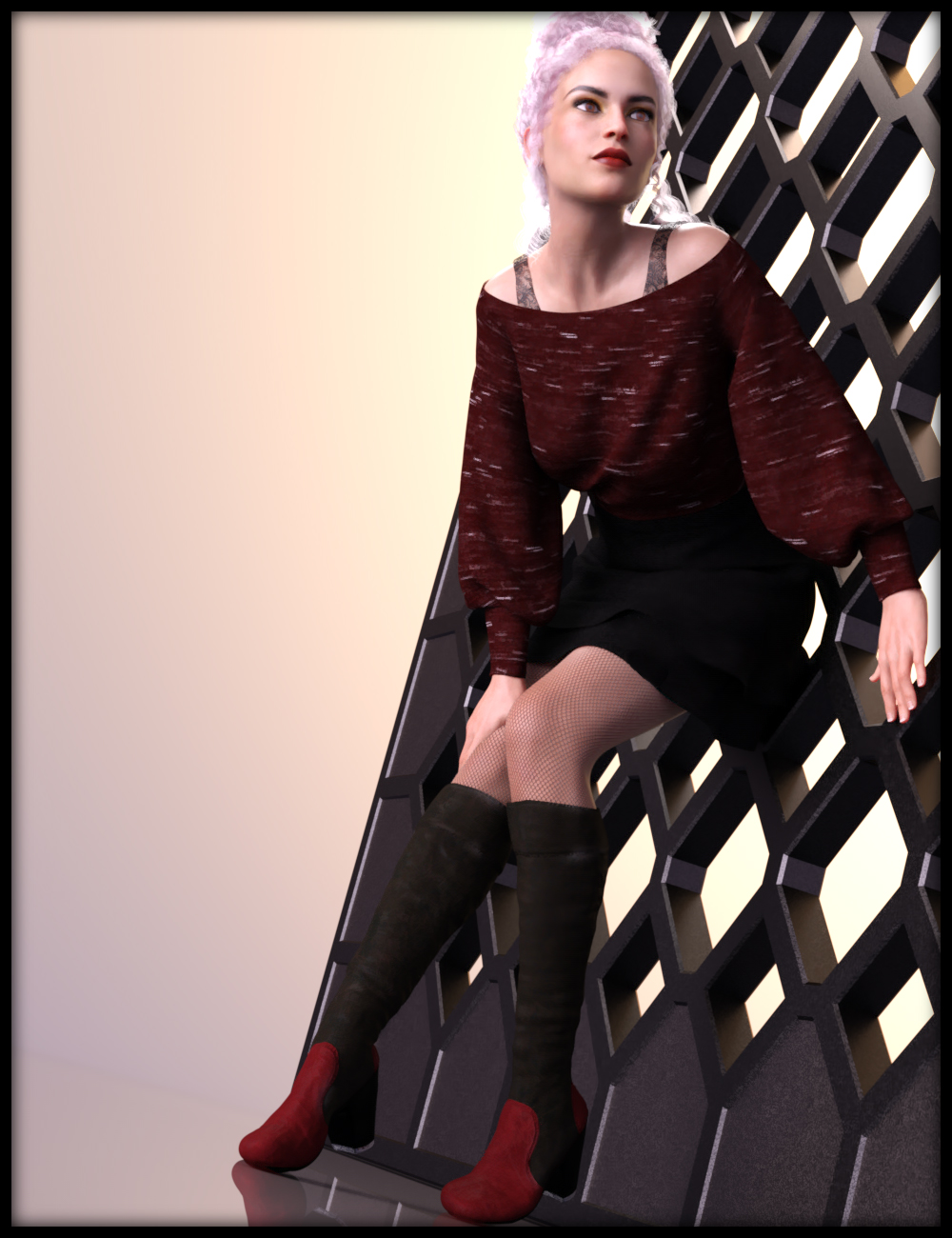 dForce Frost X Fashion for Genesis 8 Female by: Nathy Design, 3D Models by Daz 3D