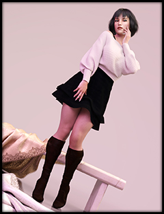 dForce Frost X Fashion Outfit Textures dForce Frost X Fashion Outfit Textures by: Nathy Design, 3D Models by Daz 3D