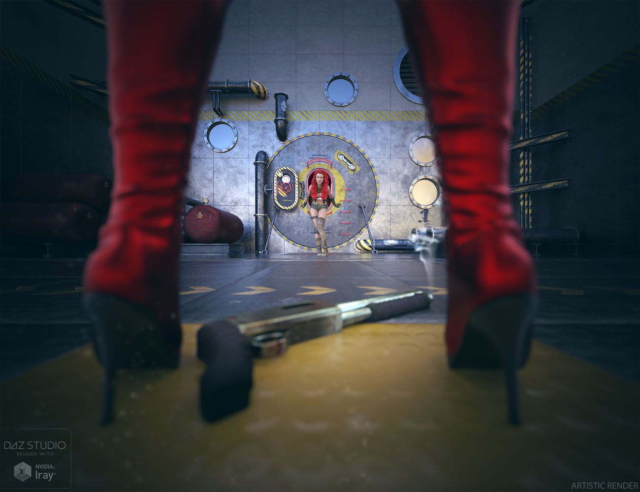Hypobaric Airlock Vignette Hypobaric Airlock Vignette by: ForbiddenWhispersDavid Brinnen, 3D Models by Daz 3D