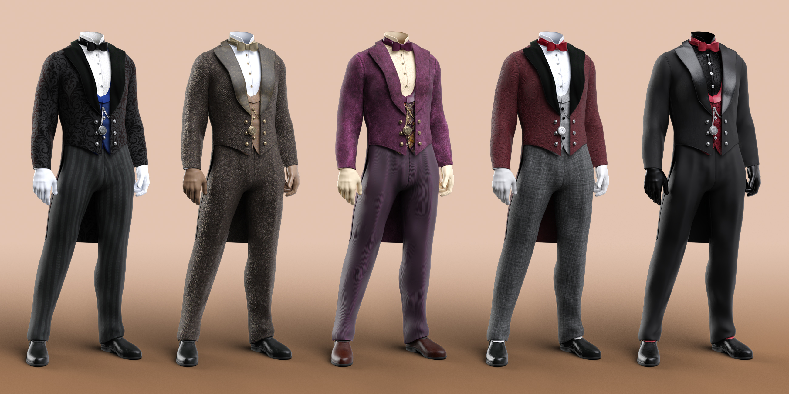 dForce Victorian Butler : Jeeves by: Moonscape GraphicsSade, 3D Models by Daz 3D