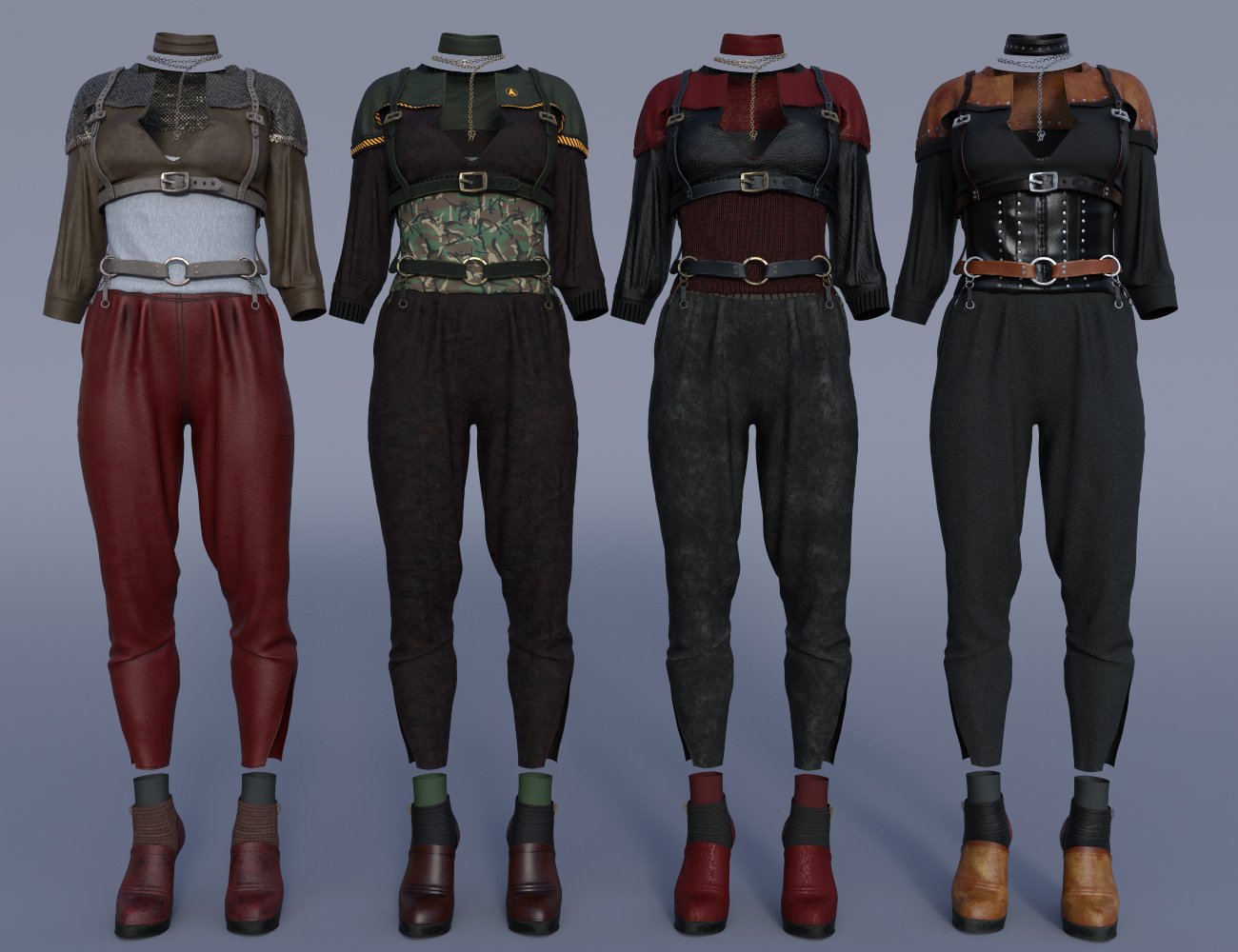 dForce Shadow Agent Outfit Textures | Daz 3D