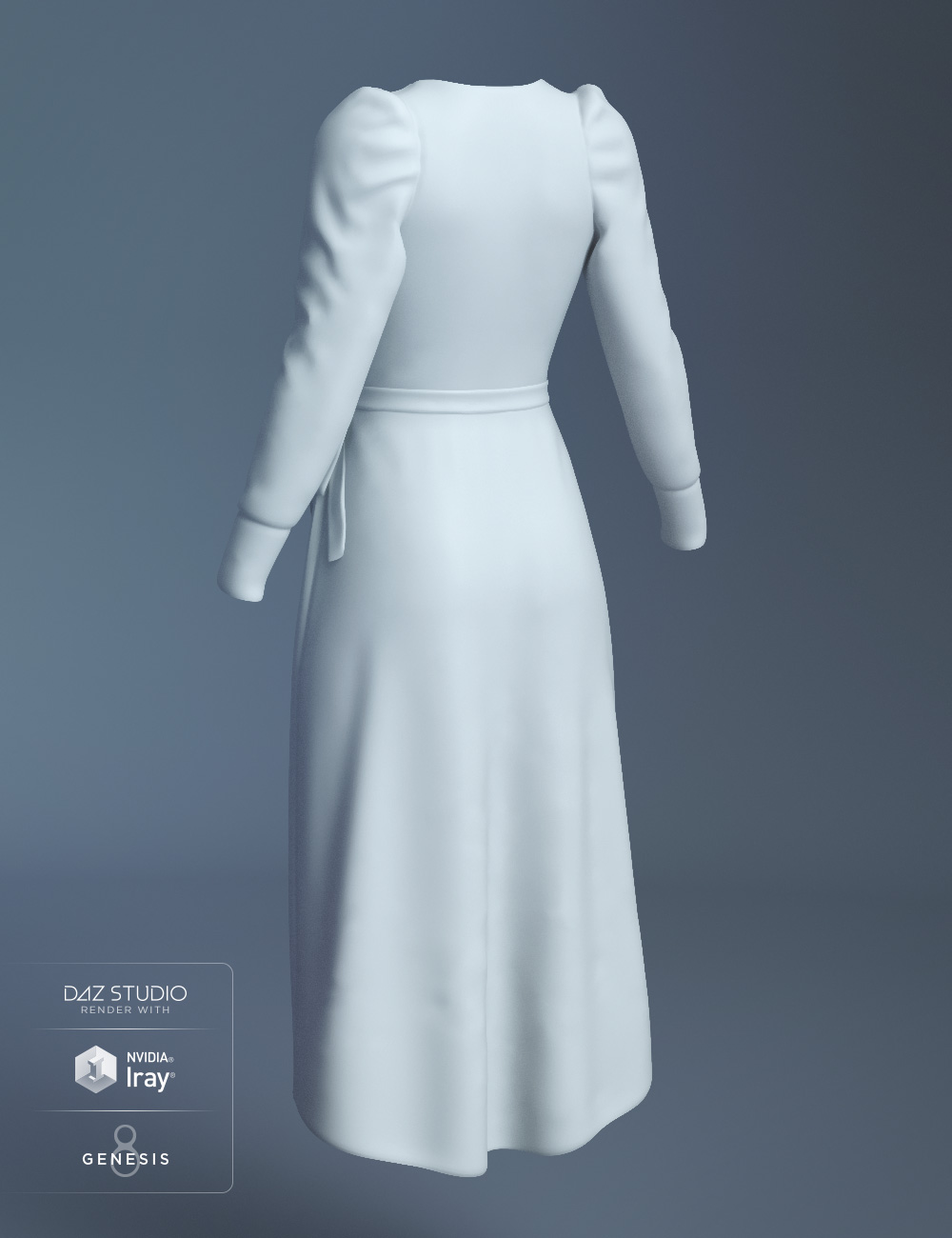 dForce Wrap Dress for Genesis 8 Female(s) by: Aave NainenMoonscape GraphicsSade, 3D Models by Daz 3D