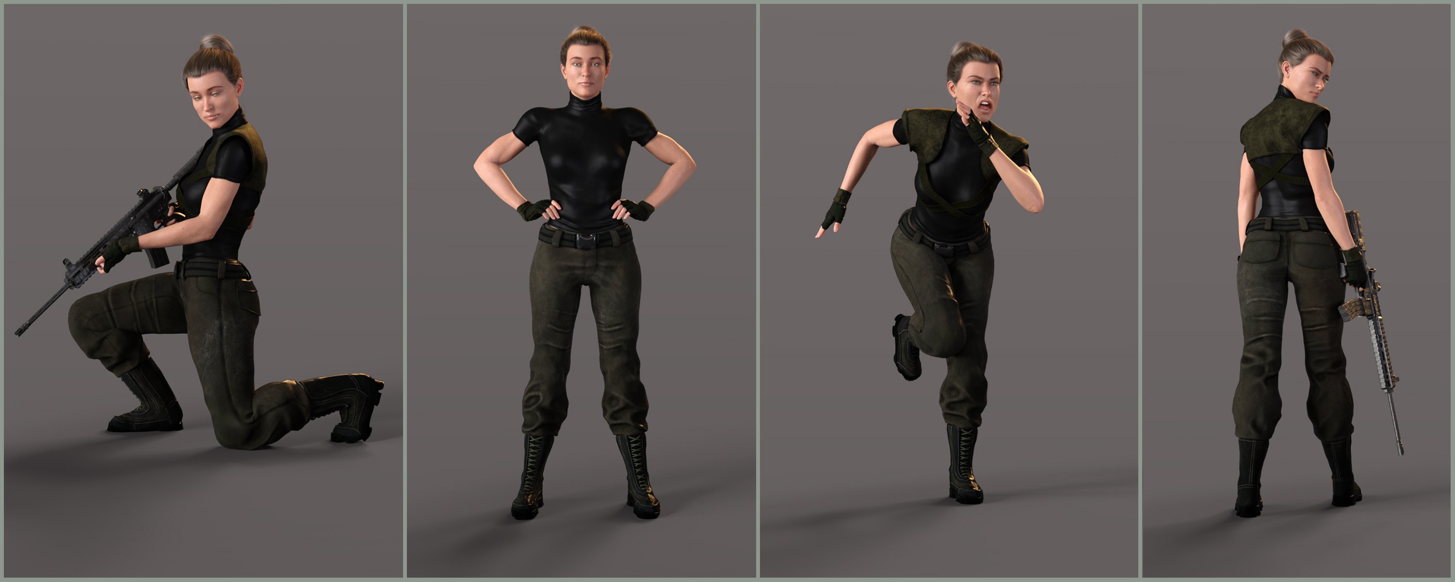 Z Empowered Poses and Expressions for CJ 8 by: Zeddicuss, 3D Models by Daz 3D