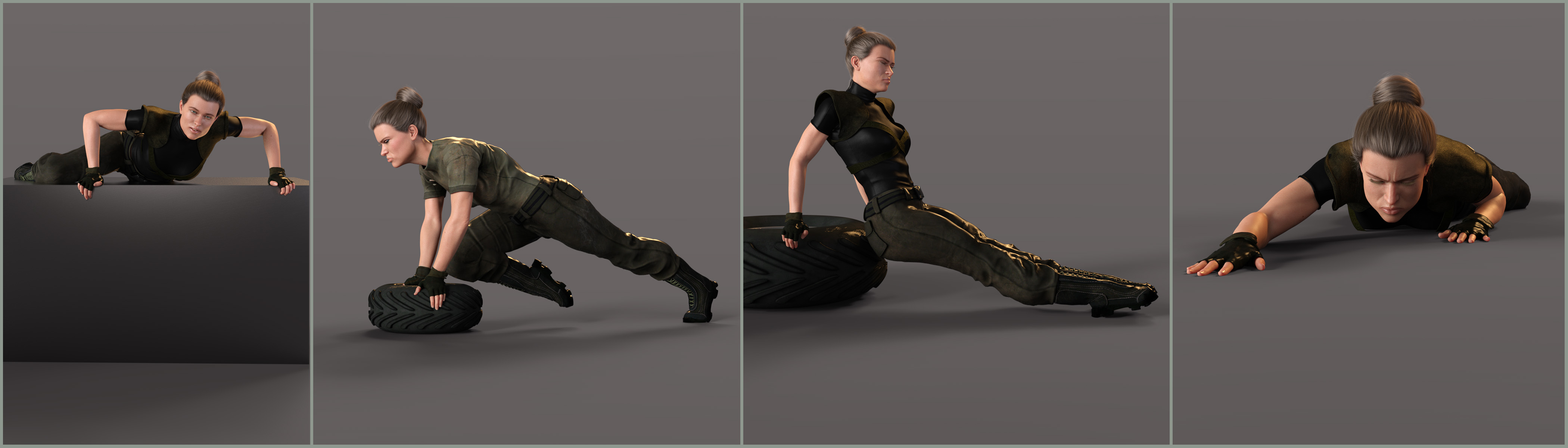 Z Empowered Poses and Expressions for CJ 8 by: Zeddicuss, 3D Models by Daz 3D
