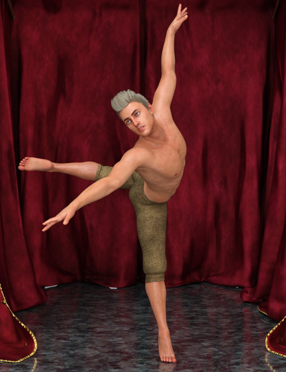 Mono coloured contemporary and ballet racer back leotard for men  PDAbiketard 3 - PDA Professional Dance Attire