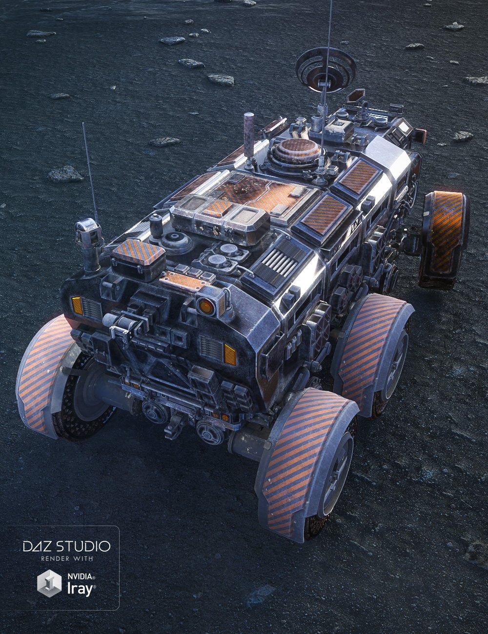 Sci-fi Rover Titan: Loyal Cross by: JGreenleesSade, 3D Models by Daz 3D