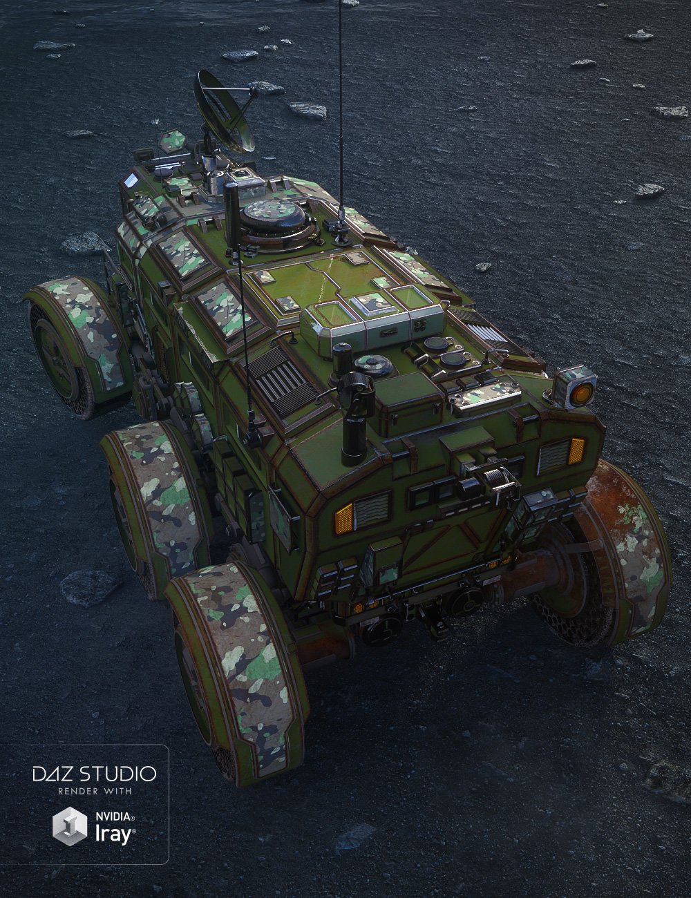 Sci-fi Rover Titan: Loyal Cross Sci-fi Rover Titan: Loyal Cross by: JGreenleesSade, 3D Models by Daz 3D