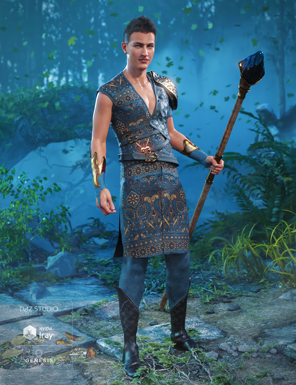 dForce Realm Keeper : Solitude dForce Realm Keeper : Solitude by: Moonscape GraphicsSade, 3D Models by Daz 3D