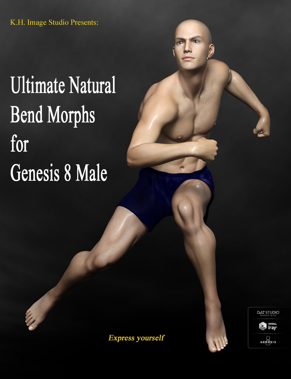 Ultimate Natural Bend Morphs for Genesis 8 Male by: K.H. Image Studio, 3D Models by Daz 3D
