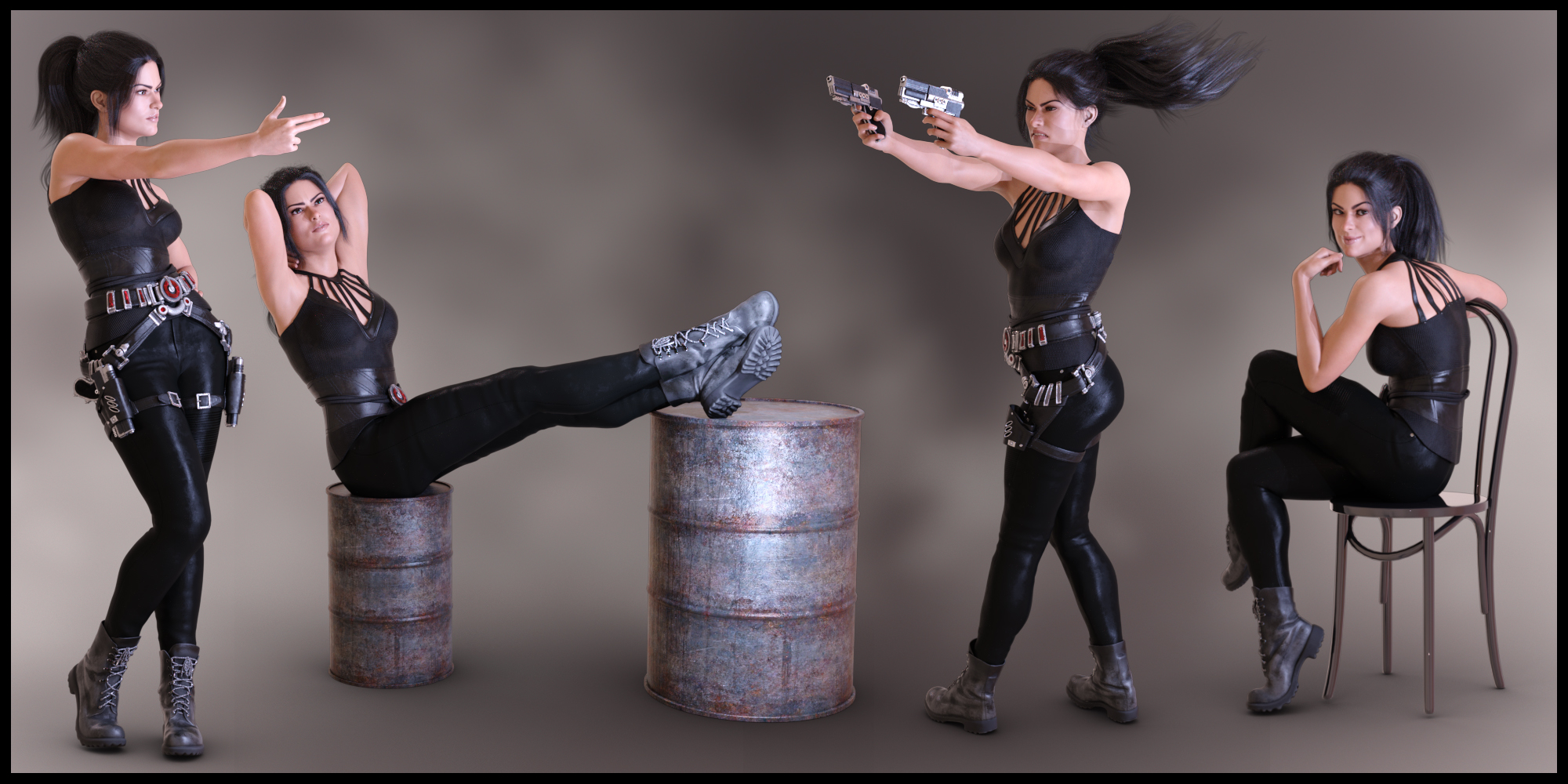 Dauntless Poses for CJ 8 and Genesis 8 Female by: lunchlady, 3D Models by Daz 3D