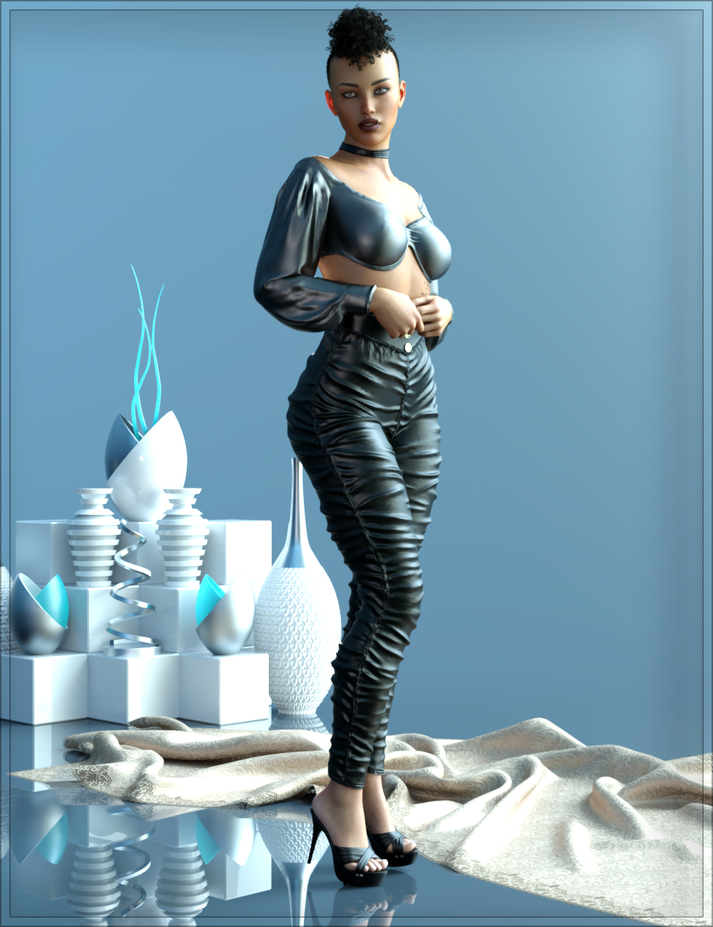 dForce Luxe Modern Look for Genesis 8 Female by: Nathy Design, 3D Models by Daz 3D