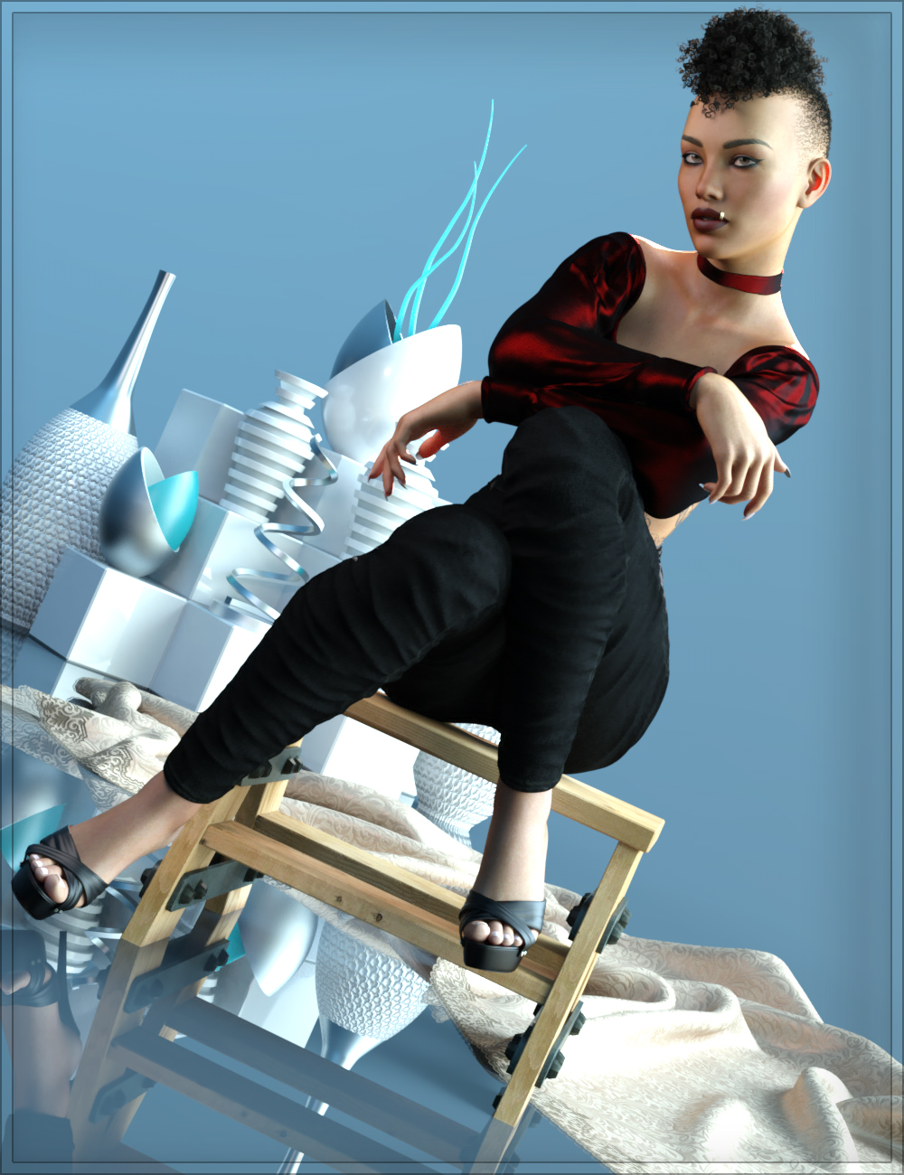 dForce Luxe Modern Look for Genesis 8 Female dForce Luxe Modern Look for Genesis 8 Female by: Nathy Design, 3D Models by Daz 3D