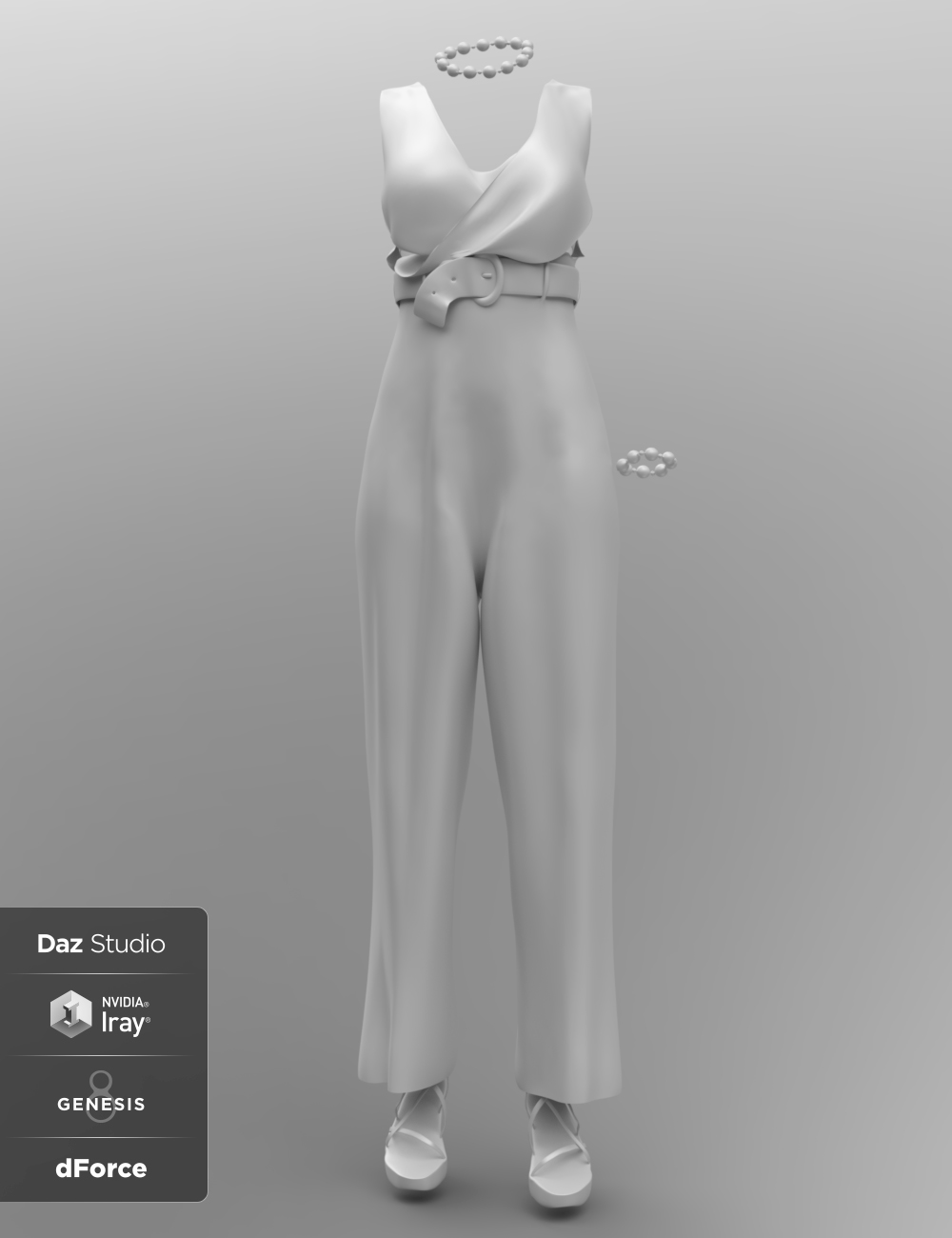 dForce Jumpsuit for Josephene 8 and Genesis 8 Female(s) by: Moonscape GraphicsPoisenedLilySade, 3D Models by Daz 3D