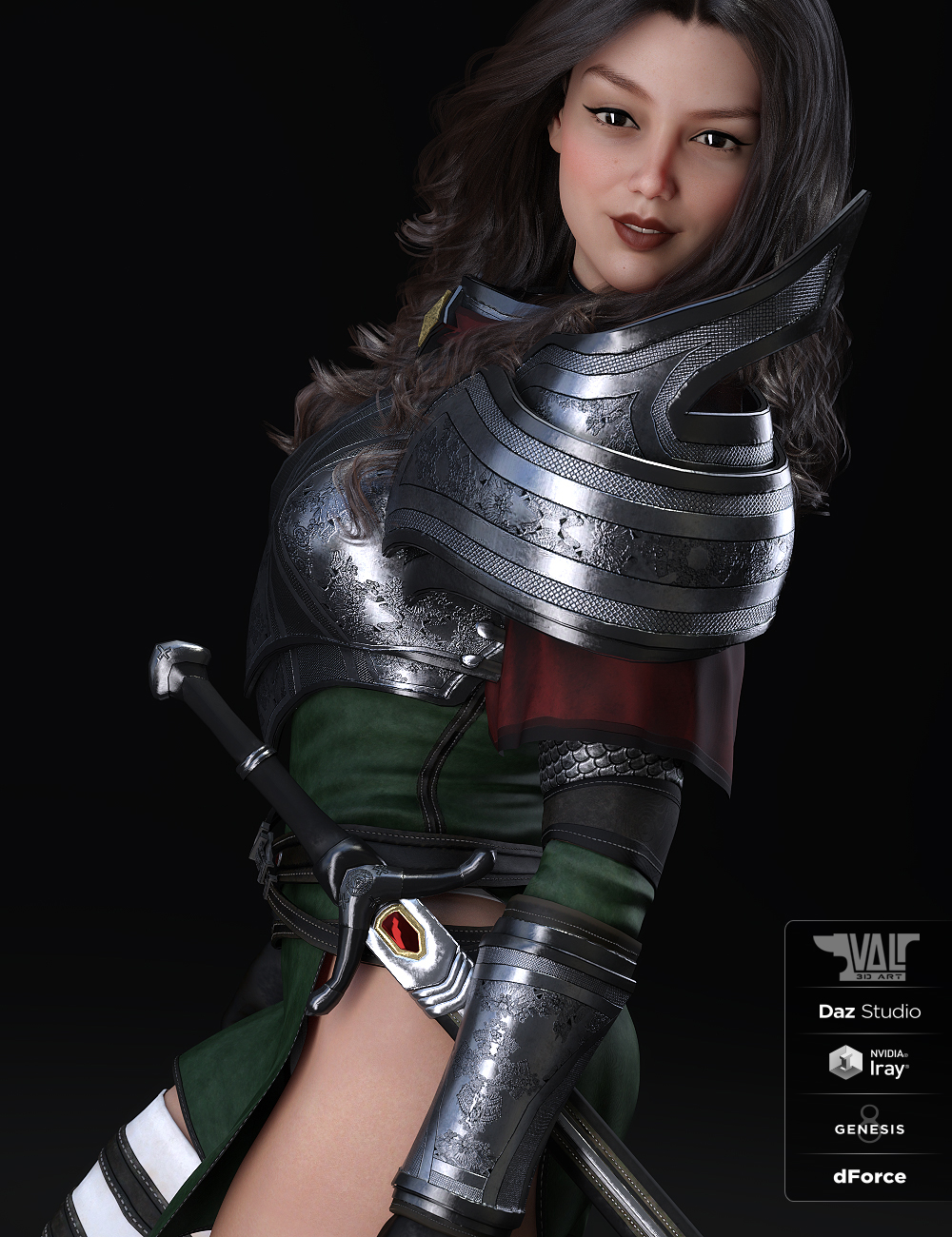 dForce Valerya Outfit for Genesis 8 Female(s) | Daz 3D