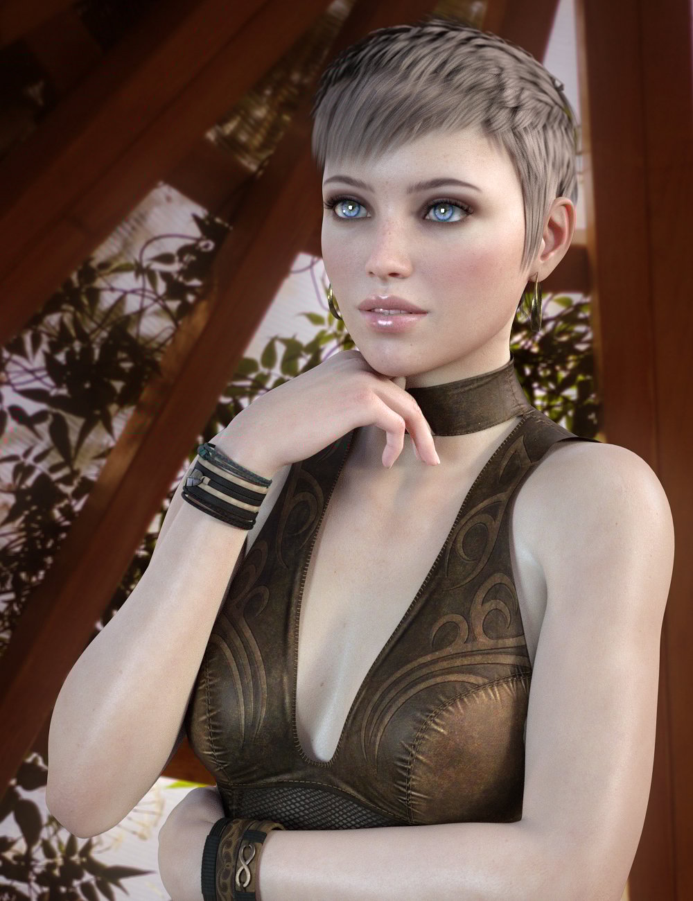 Pippa Hair for CJ 8 Pippa Hair for CJ 8 by: Propschick, 3D Models by Daz 3D