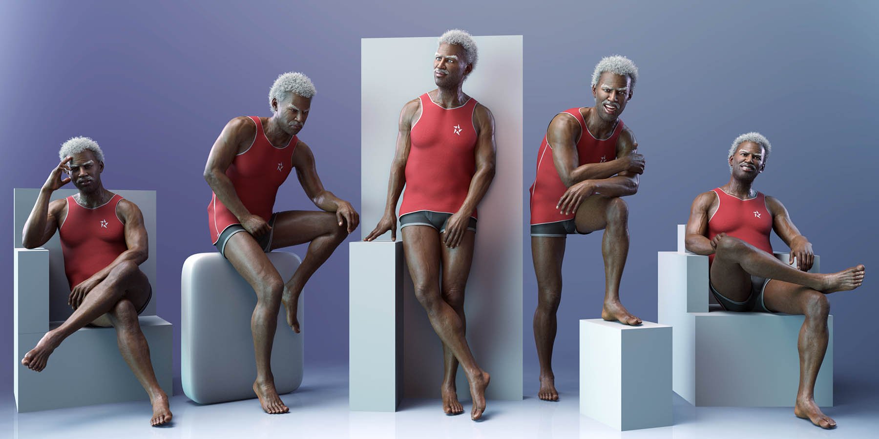CDI Poses for Leroy 8 and Genesis 8 Male