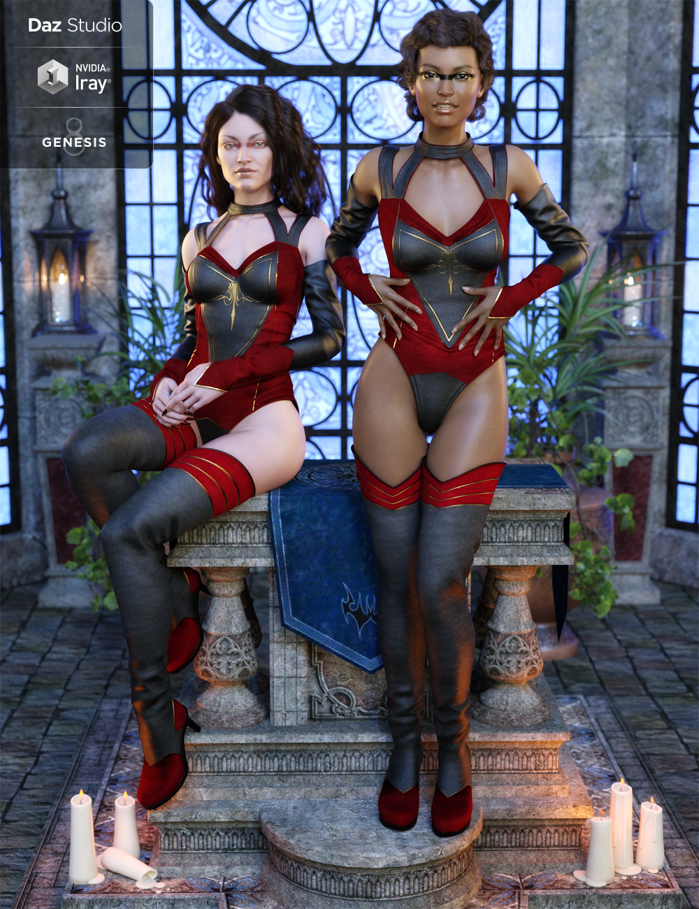 Auryon Outfit for Genesis 8 Female(s) by: 4blueyes, 3D Models by Daz 3D