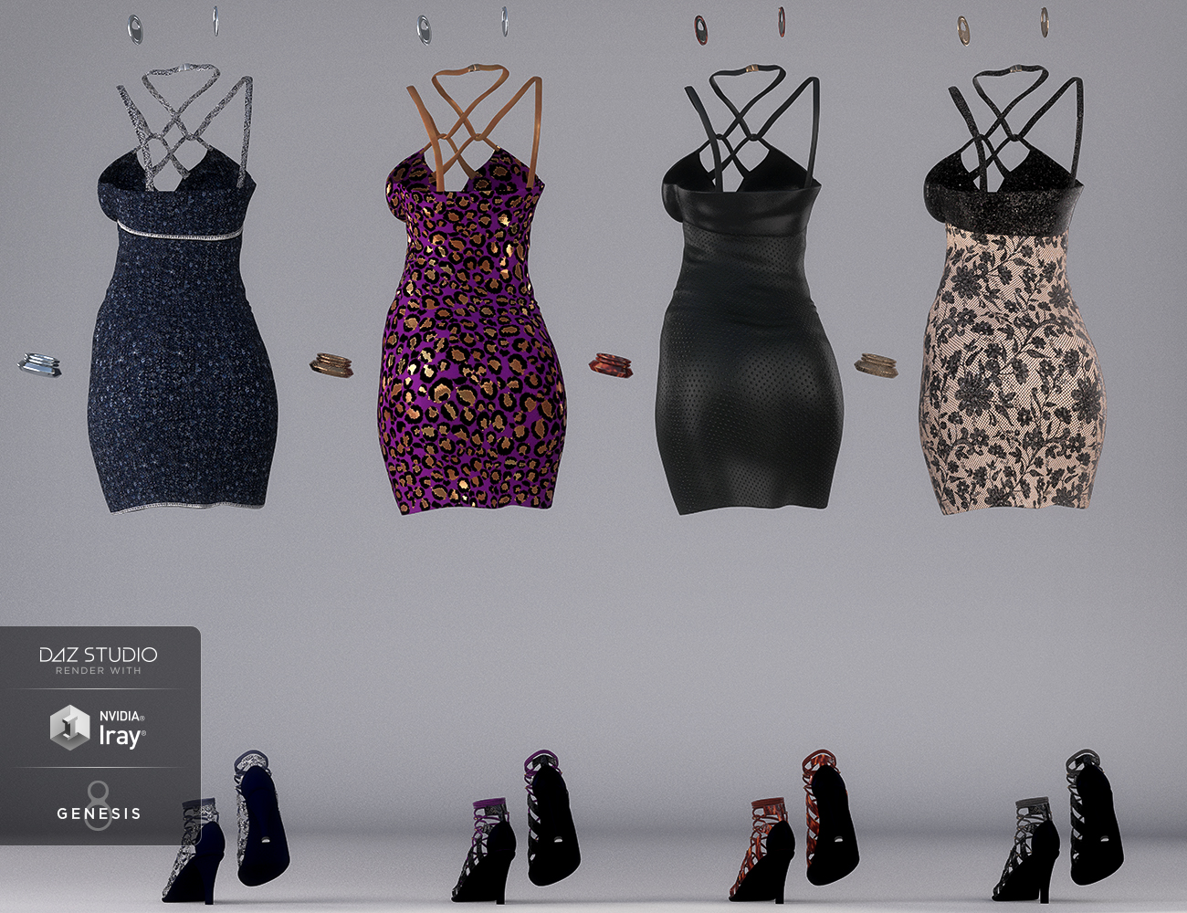 Coco Outfit Textures by: Anna Benjamin, 3D Models by Daz 3D