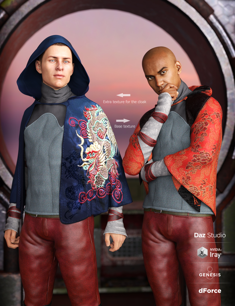 dForce Sky Rebel Outfit Textures by: Moonscape GraphicsSade, 3D Models by Daz 3D