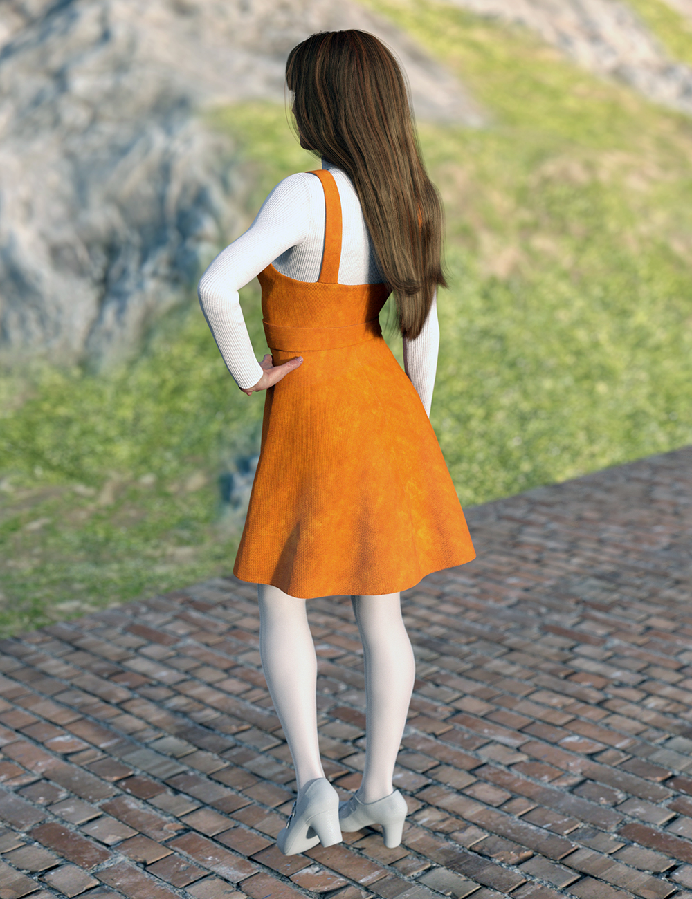 dForce Corduroy Jumper Outfit for Genesis 8 Female(s) dForce Corduroy Jumper Outfit for Genesis 8 Female(s) by: Ryverthorn, 3D Models by Daz 3D