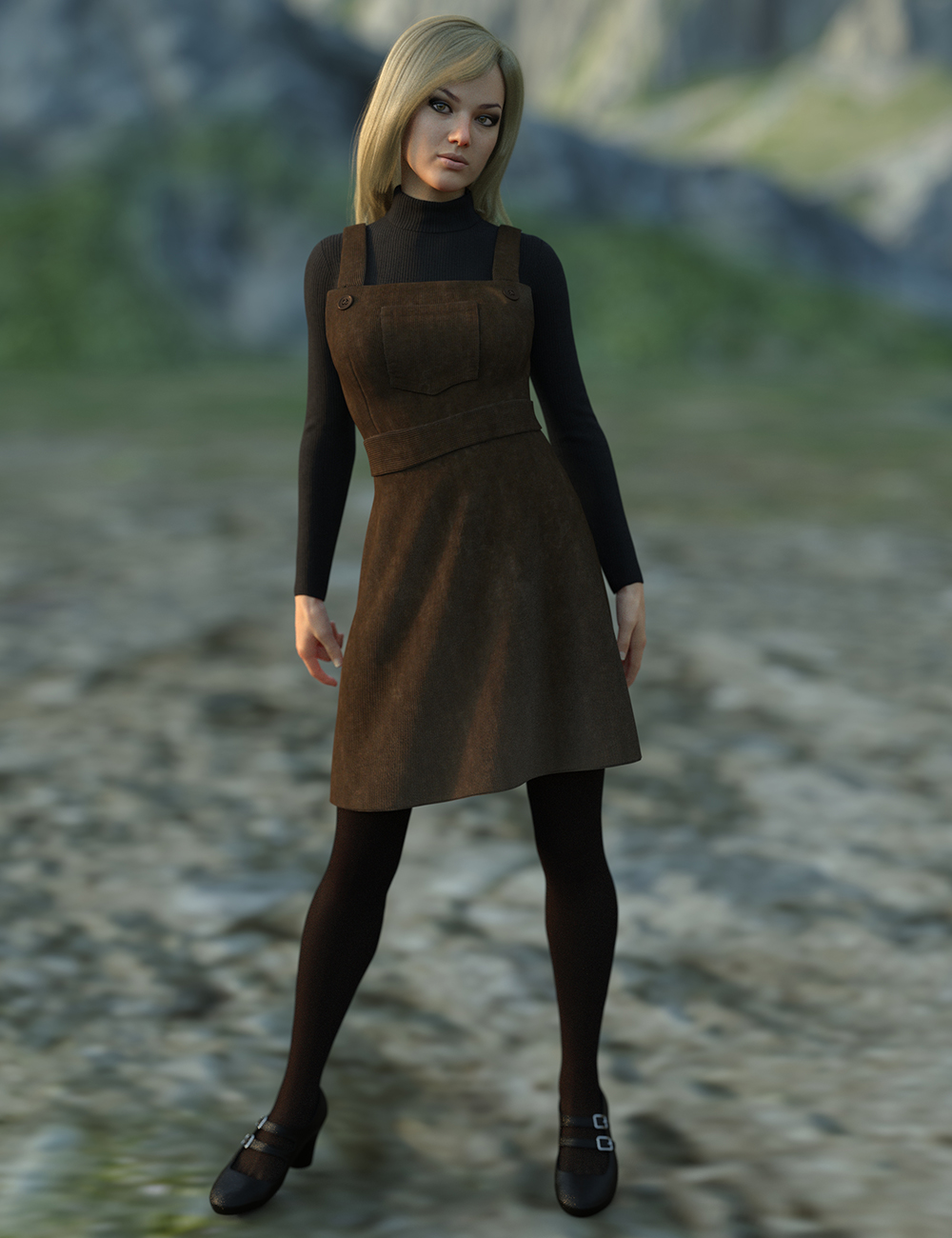 dForce Corduroy Jumper Outfit for Genesis 8 Female(s) dForce Corduroy Jumper Outfit for Genesis 8 Female(s) by: Ryverthorn, 3D Models by Daz 3D