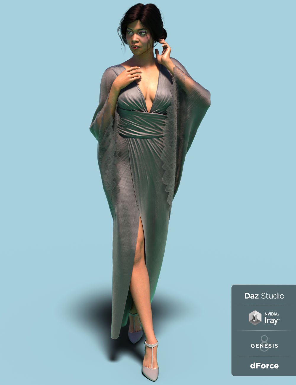 dForce Vanzzak Outfit for Genesis 8 Female(s) by: chungdan, 3D Models by Daz 3D