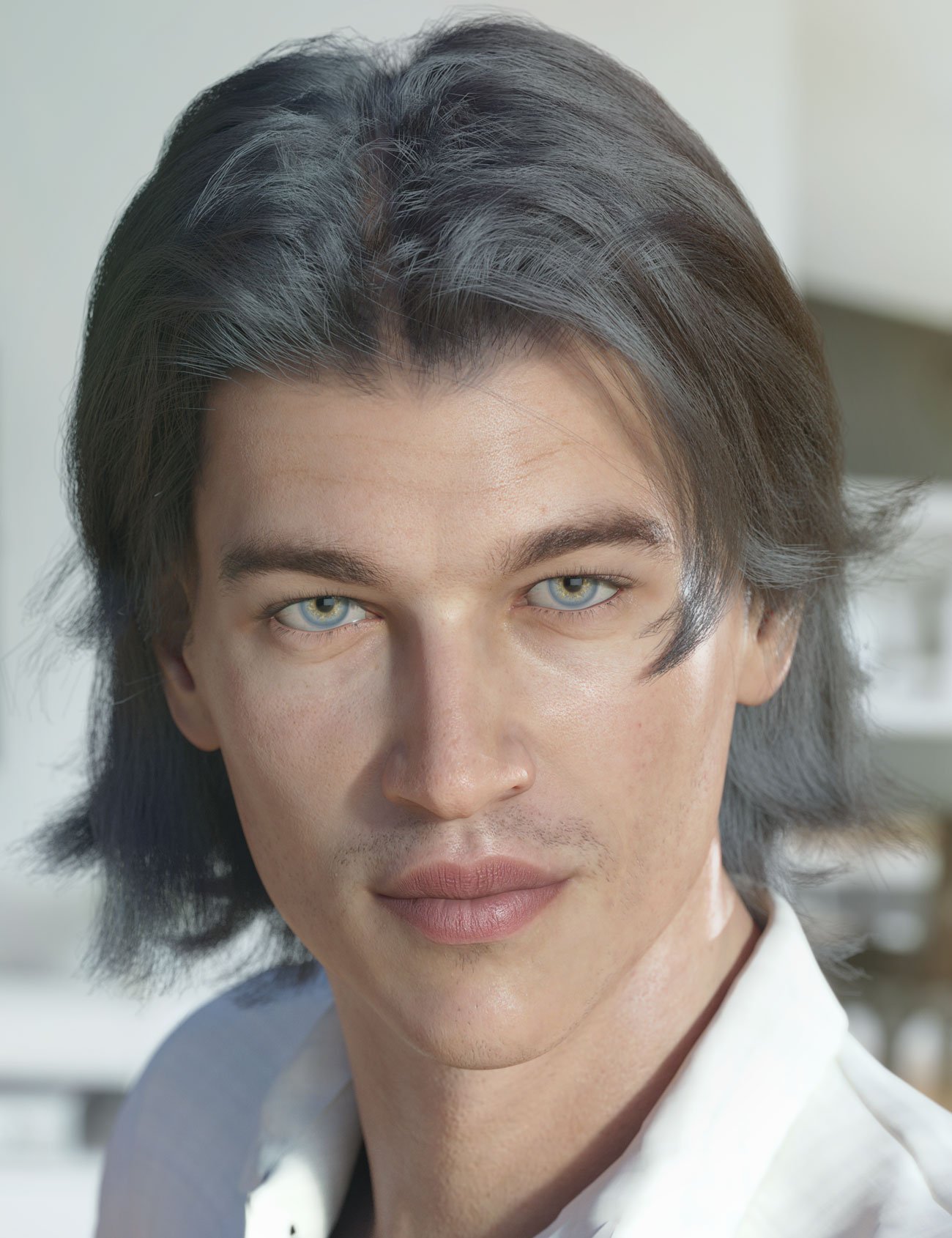 dForce Greyson Hair for Genesis 8 by: AprilYSH, 3D Models by Daz 3D