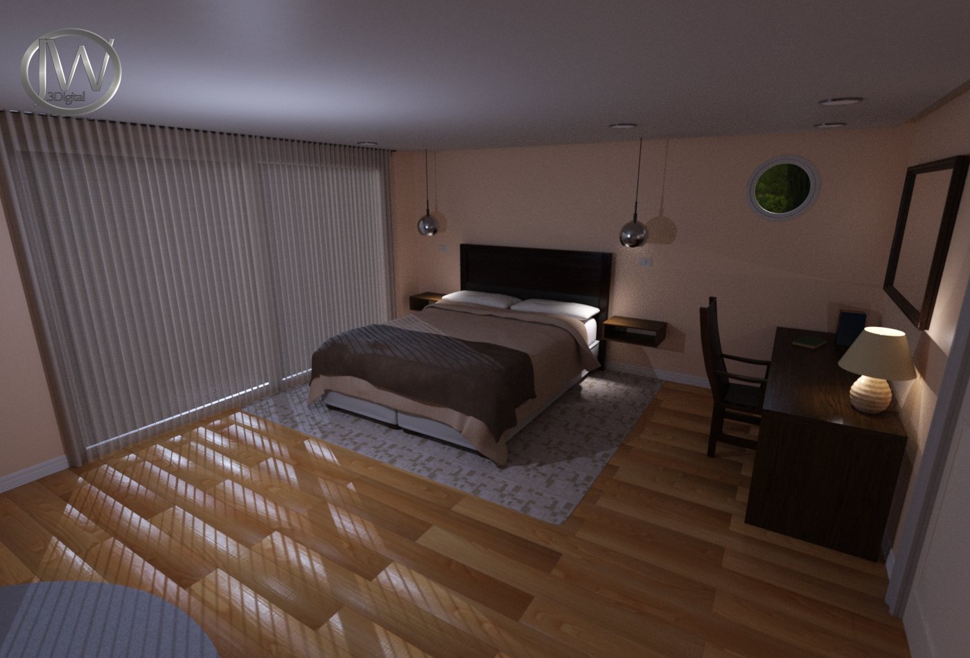 JW Hotel Room by: JWolf, 3D Models by Daz 3D