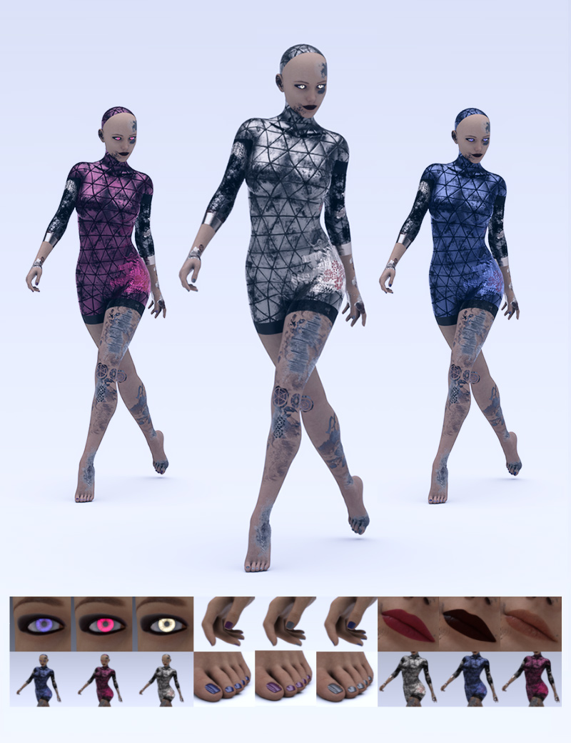 Battleworn Female Bot - Genesis 3 and 8 Female Texture Set Battleworn Female Bot - Genesis 3 and 8 Female Texture Set by: Dreamlight, 3D Models by Daz 3D