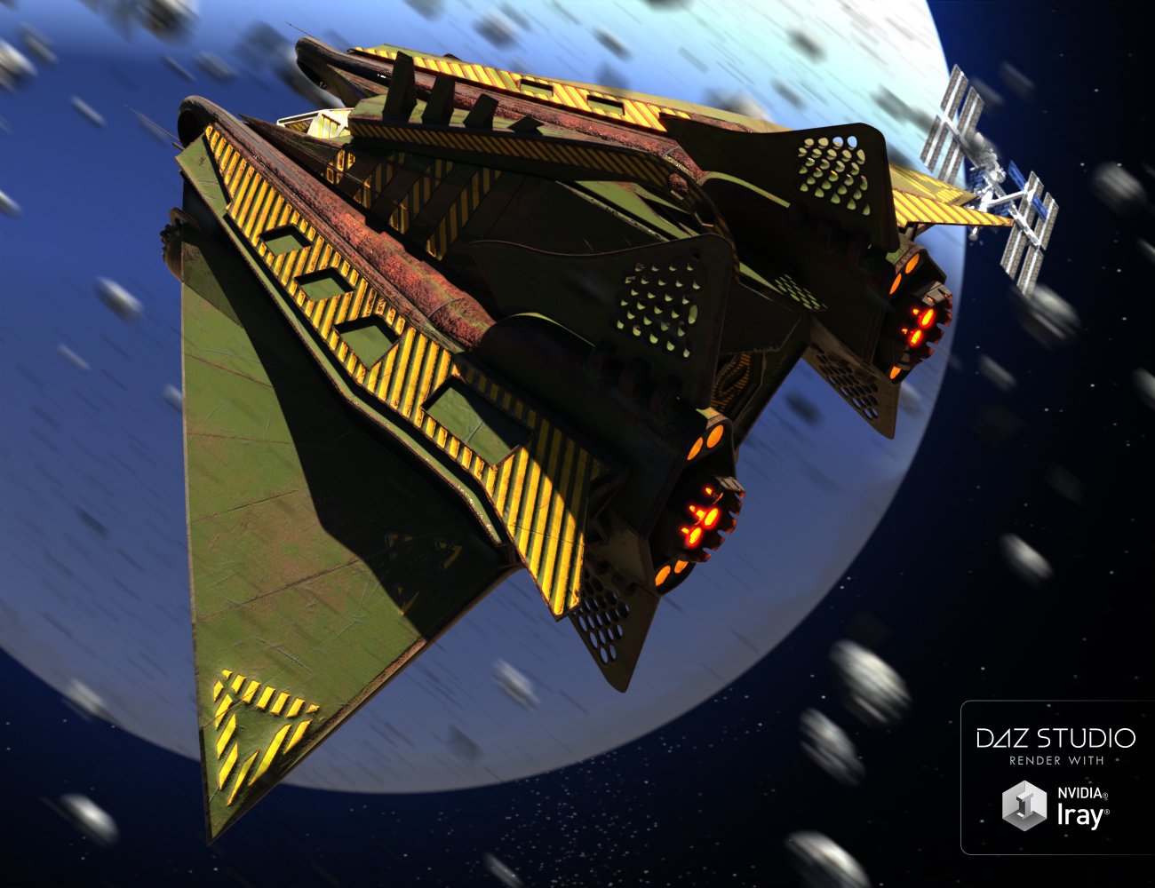 Sci-Fi Spaceship : Judgement by: JGreenleesSade, 3D Models by Daz 3D