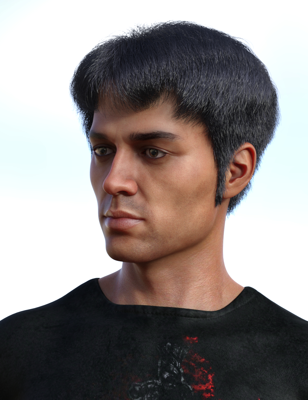 dForce Trendy Overdue Hair and Beard for Genesis 8 Male(s) by: Vyusur, 3D Models by Daz 3D
