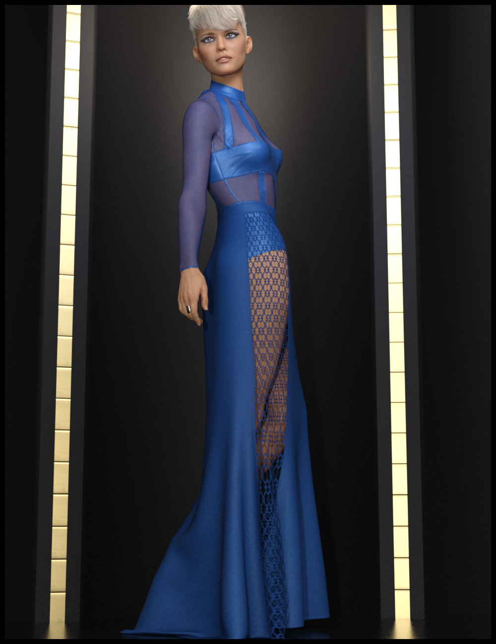 dForce Multi Bodysuit Skirt Outfit for Genesis 8 Female(s) by: Nikisatez, 3D Models by Daz 3D