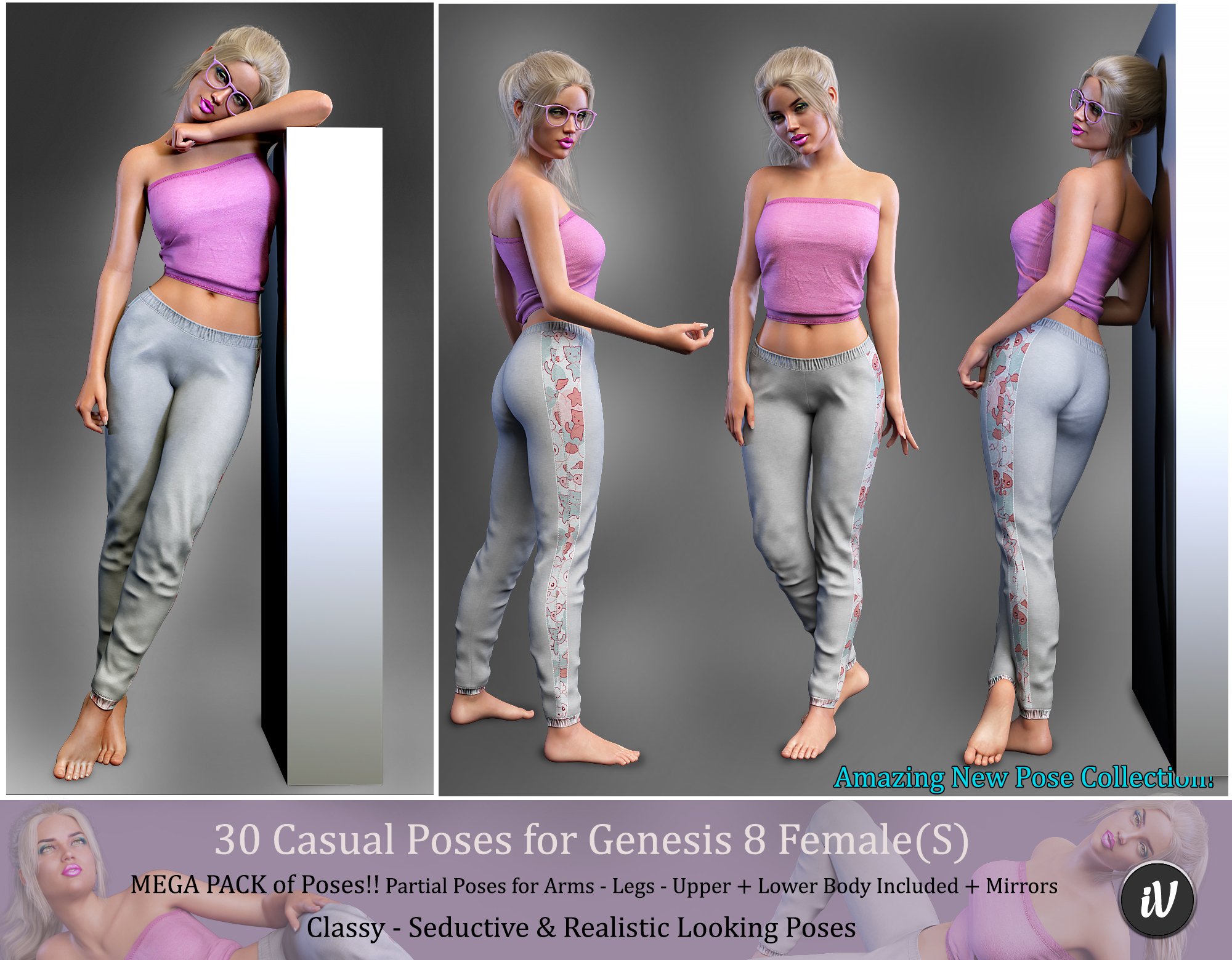 Iv Casual Poses For Genesis 8 Female S Daz 3d