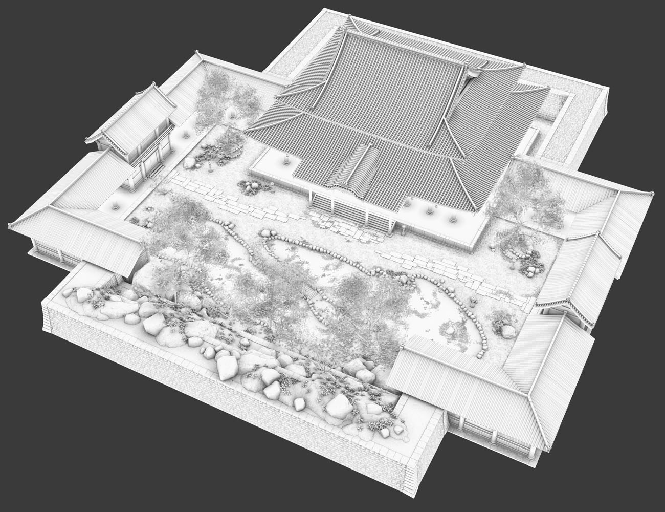 Old Japanese Temple Old Japanese Temple by: i74, 3D Models by Daz 3D