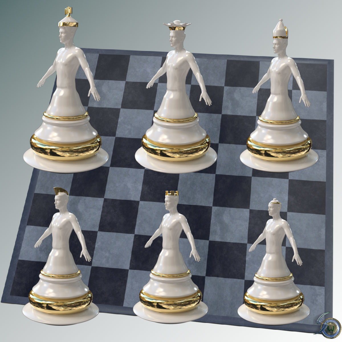 Chess for Genesis 8 by: Silent Winter, 3D Models by Daz 3D