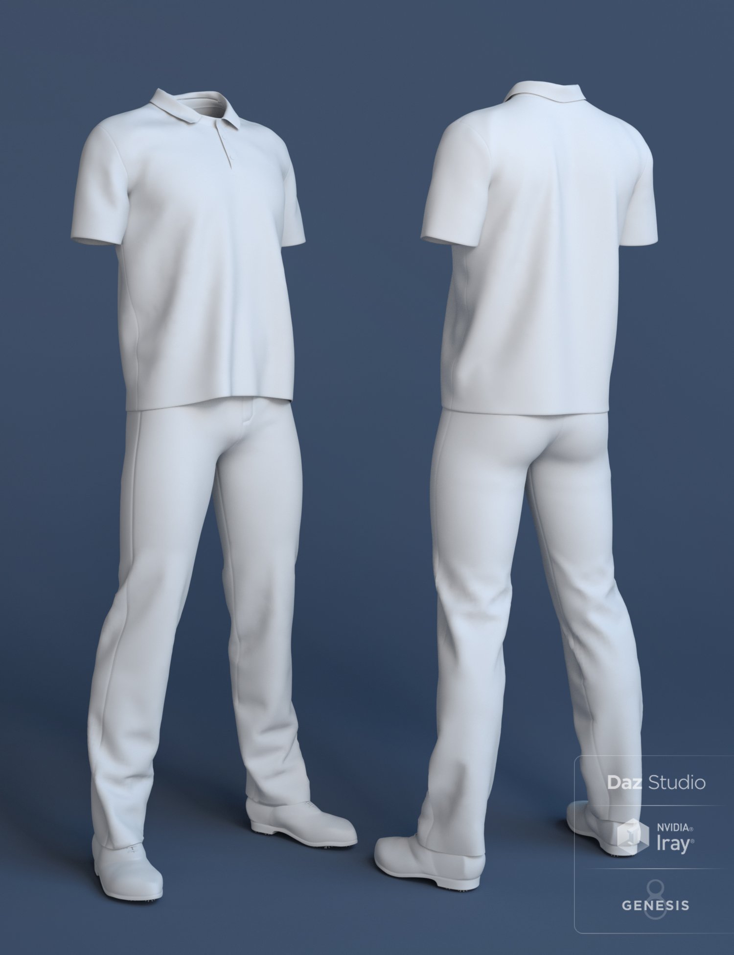 Casual Golf Outfit for Genesis 8 Male(s) Casual Golf Outfit for Genesis 8 Male(s) by: Lyrra MadrilMoonscape GraphicsSade, 3D Models by Daz 3D