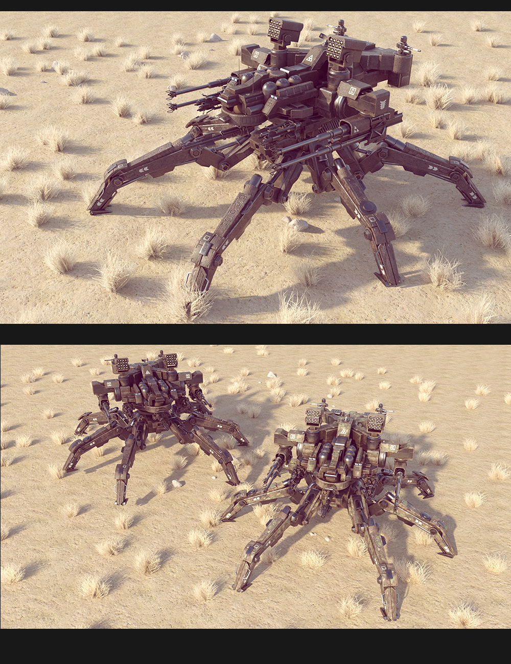 Sci-Fi  MS Spider Mecha by: Polish, 3D Models by Daz 3D