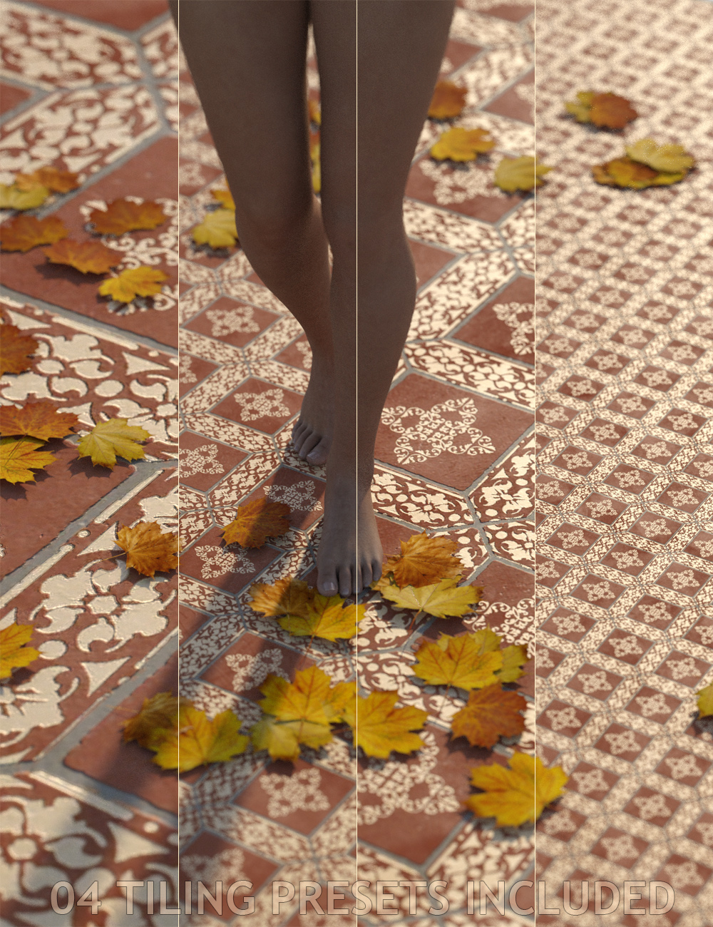 Medieval Inspired Floor Tile Shaders by: ForbiddenWhispers, 3D Models by Daz 3D