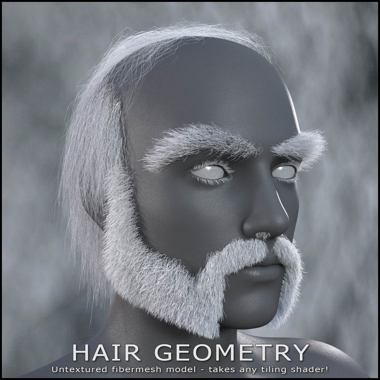 Alchemist Hair & Beard for Genesis 3 and 8 Males by: The Alchemist, 3D Models by Daz 3D